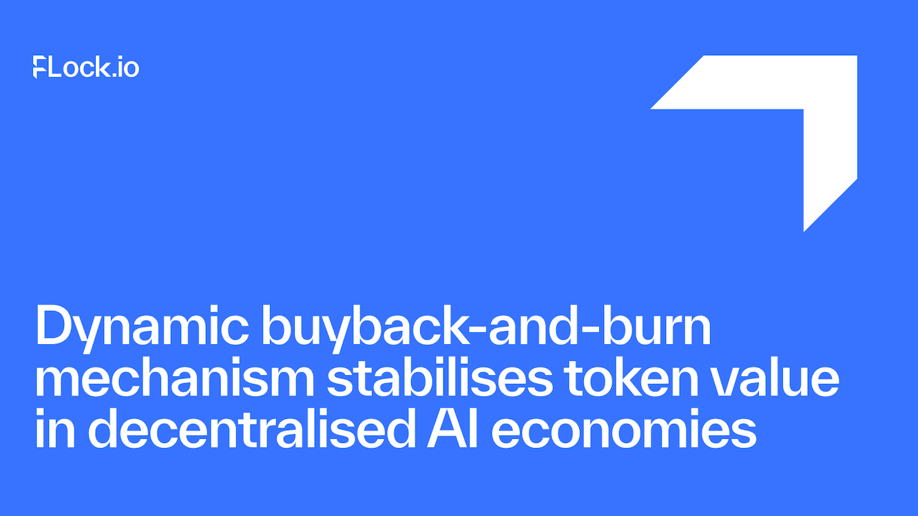 Dynamic buyback-and-burn mechanism stabilises token value in decentralised AI economies